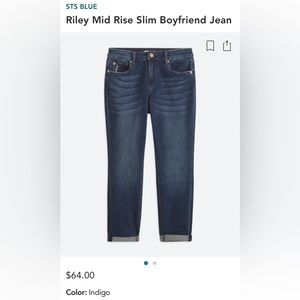 sts blue Riley Mid Rise Slim Boyfriend Jeans
